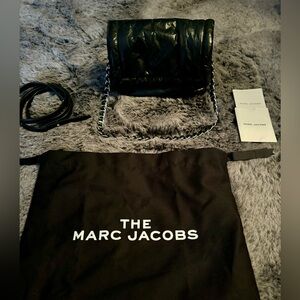 Marc Jacobs Leather Pillow Handbag Mini Quilted w/ Free Marc Jacobs Wallet
